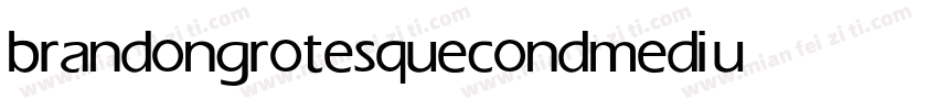 brandongrotesquecond medium字体转换